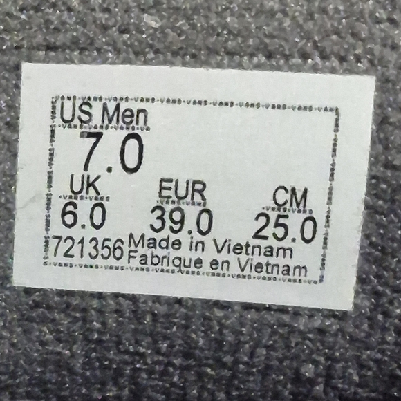 VANS Men's Sz 7 Off The Wall Pro 721356 Denim Black Grey Skateboard Sneakers - Picture 5 of 9